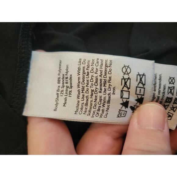 Eddie Bauer free dry large black tank with shelf bra - Picture 3 of 3